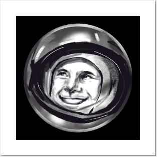 Gagarin merch.  cosmonaut. USSR space Posters and Art